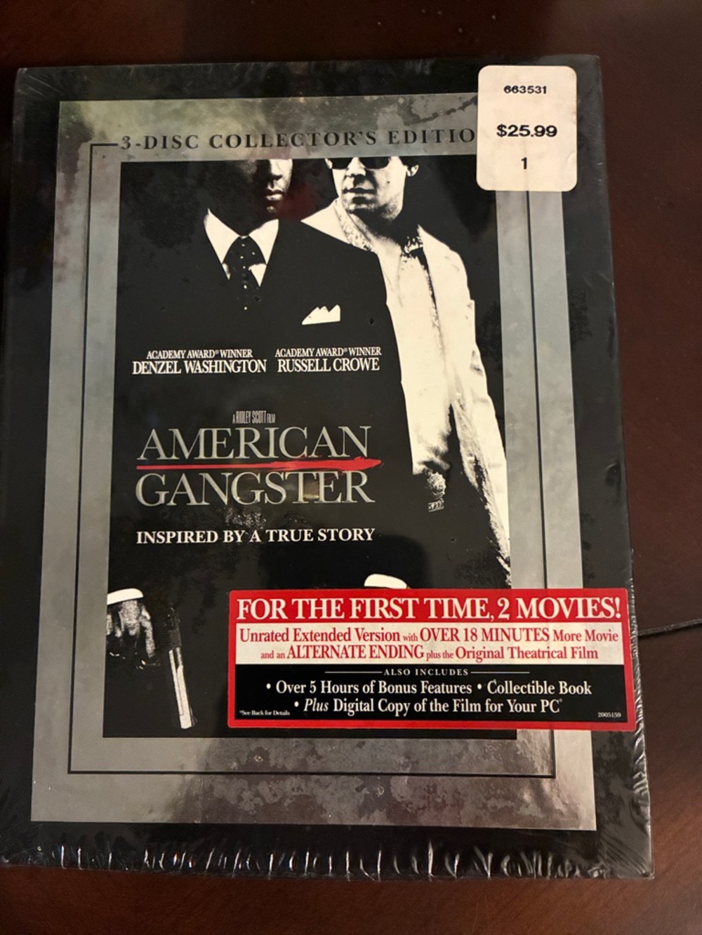 Universal American Gangster 3-Disc Collector's Edition Black & Gray